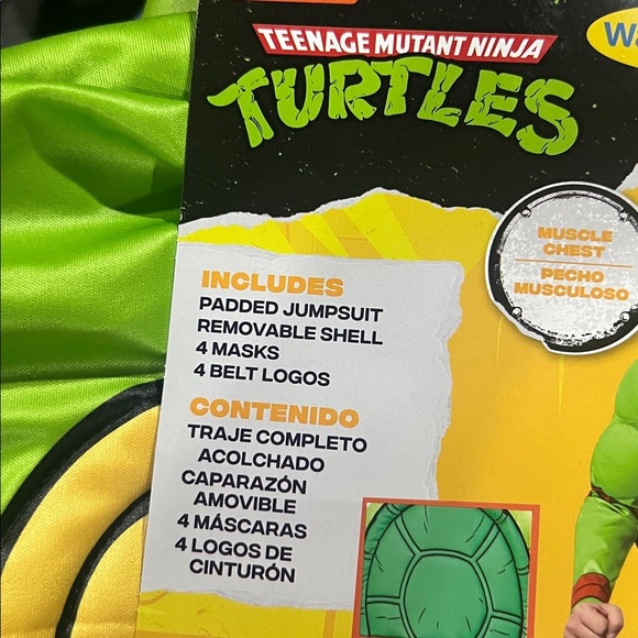 Rubie's TMNT 4-in-1 Costume Set with Green and Yellow - Picture 5 of 7